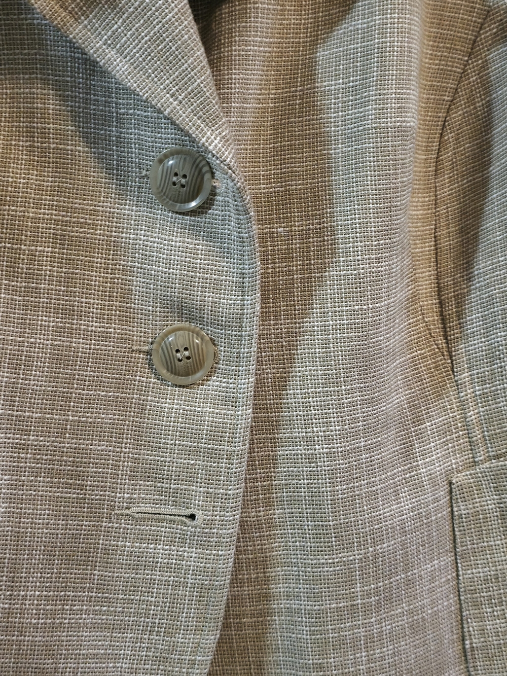 4/$67 Deal! Tribal Beige Textured Women's Blazer - Picture 3 of 10